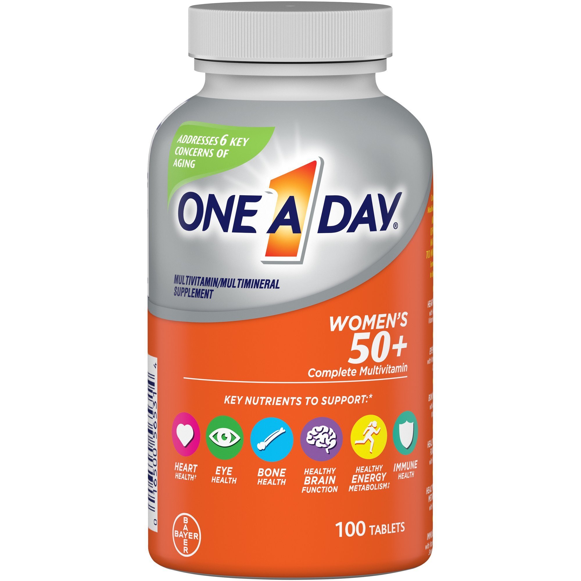 One A Day Women's 50+ Multivitamin Tablets for Women; 100 Count One A Day Women's 50+ Multivitamin Tablets for Women; 100 Count