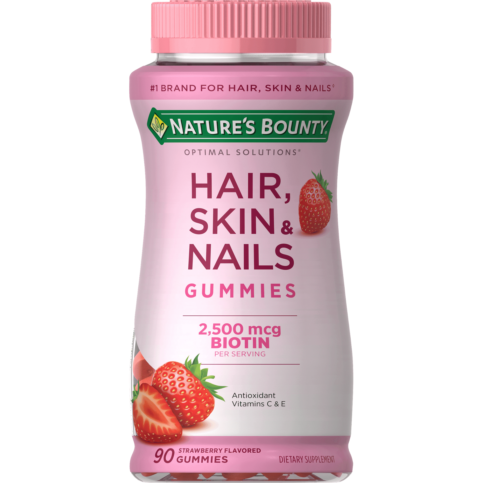 Nature's Bounty Hair Skin and Nail Vitamins With Biotin; Gummies; 90 Count Nature's Bounty Hair Skin and Nail Vitamins With Biotin; Gummies; 90 Count