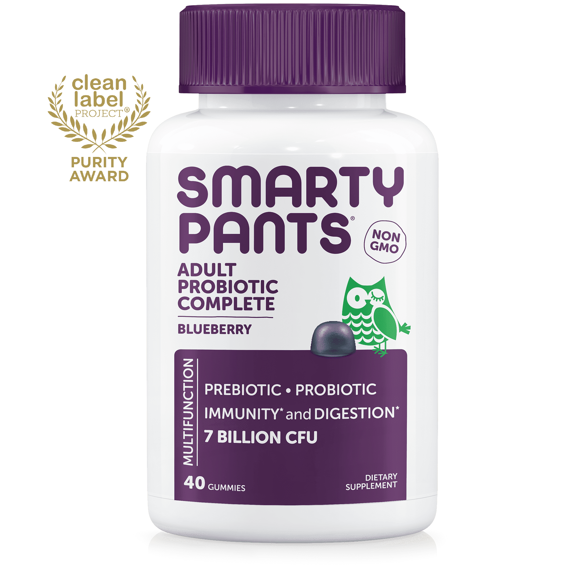 SmartyPants Adult Probiotic Complete Gummies; Blueberry Flavored; 40 Count SmartyPants Adult Probiotic Complete Gummies; Blueberry Flavored; 40 Count