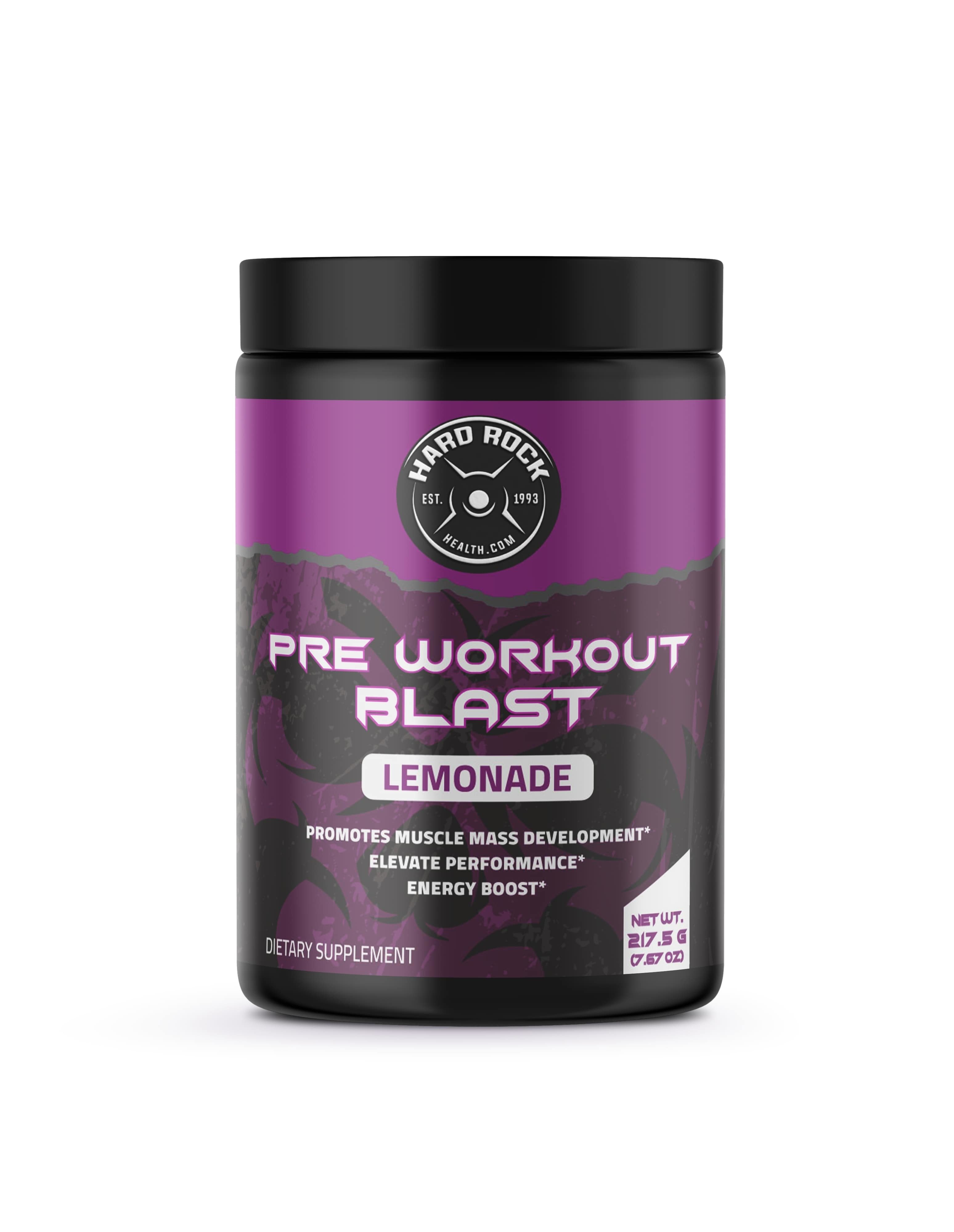 Hard Rock Health® Pre-Workout Blast Lemonade Flavor Hard Rock Health® Pre-Workout Blast Lemonade Flavor